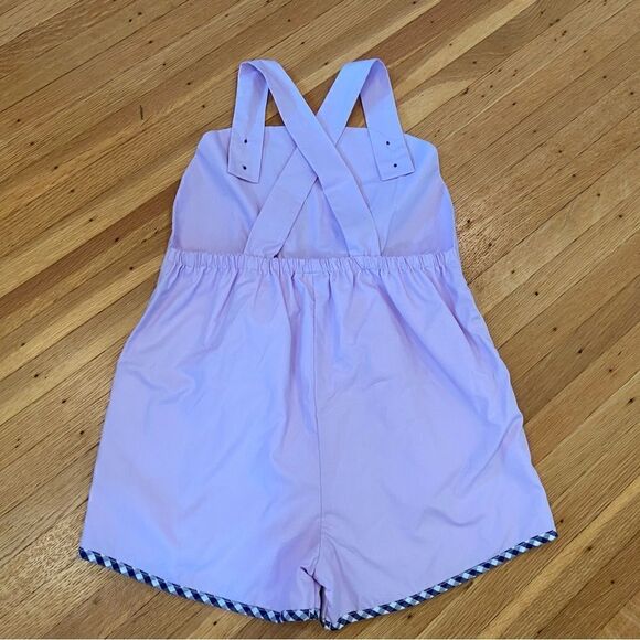 Beaufort Bonnet Company Ruthie Romper Purple Butterfly - Picture 3 of 4